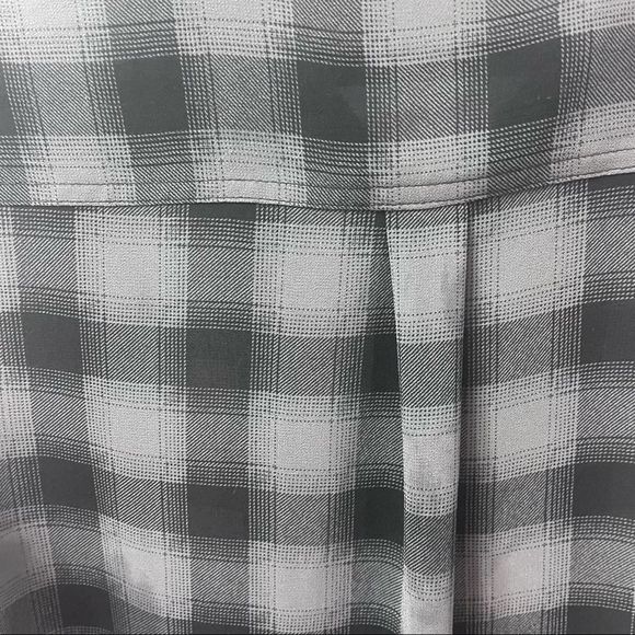 Halogen, Long-Sleeve, Sheer, Button-up, Size Small, Black Plaid - Picture 12 of 12